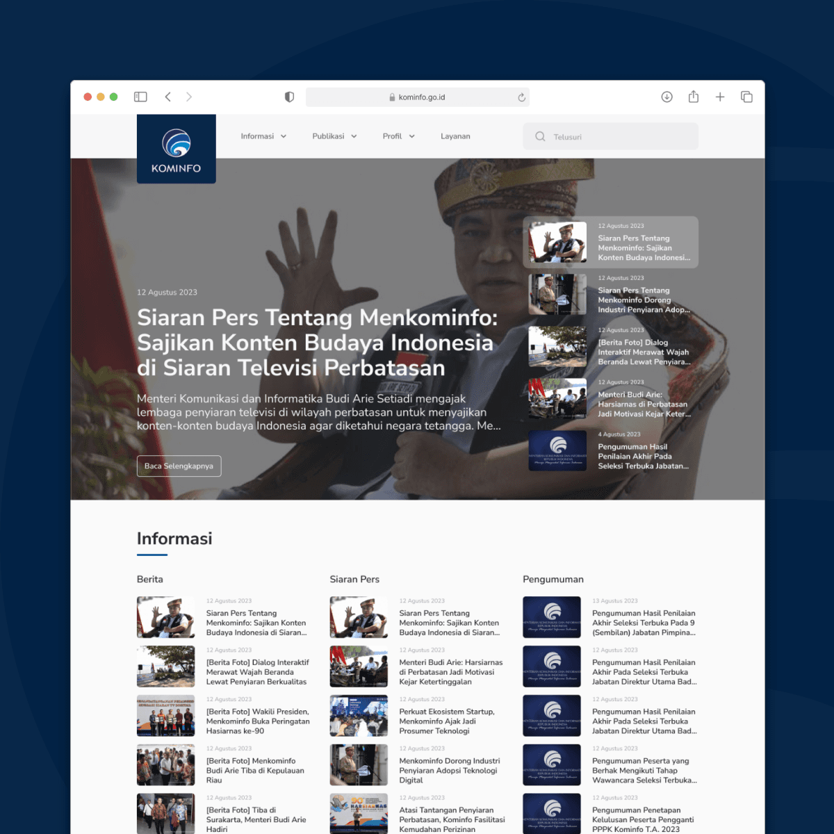 Kemkominfo Showcase Page 1