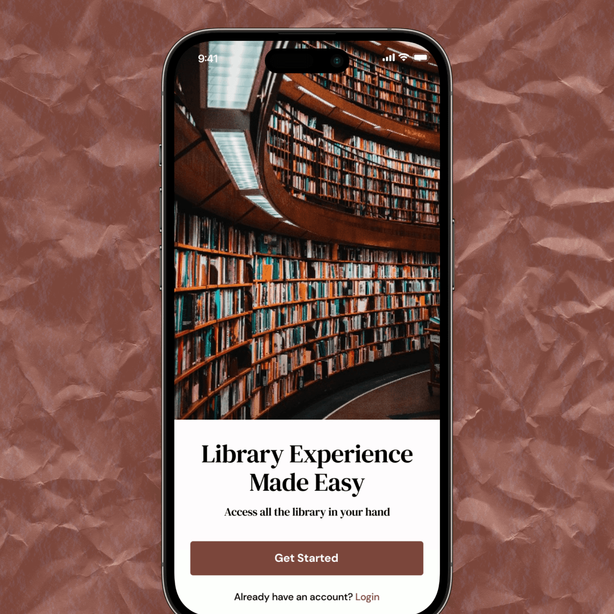 Library App Showcase Page 1