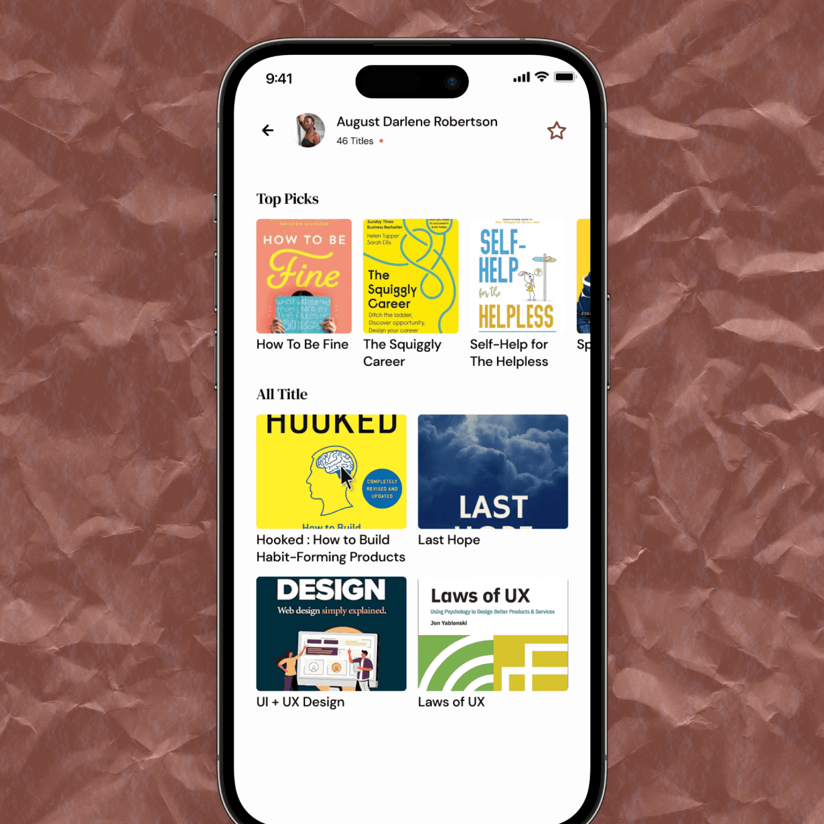 Library App Showcase Page 5