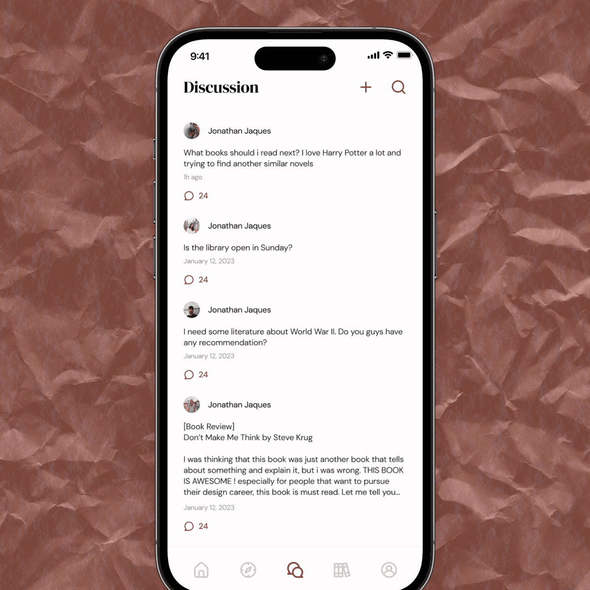 Library App Showcase Page 6